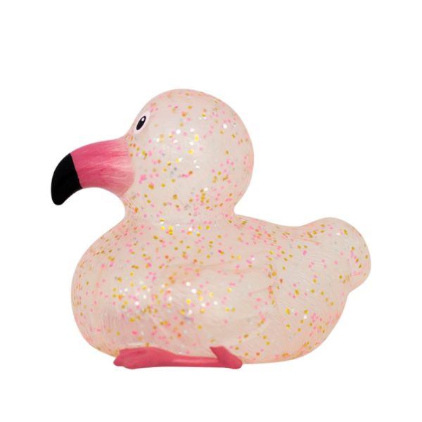 136408 - badanka - rolig - present - badkar - leksak - samlarobjekt - Flamingo - Glitter - kidek