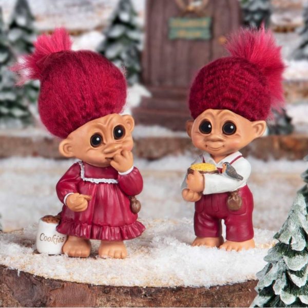 lyckotroll - kusin - pojke - röd - jul - flicka