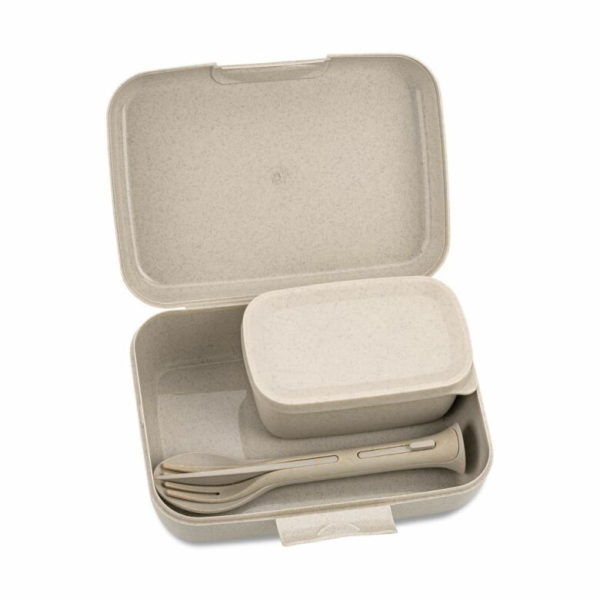 7272700 - lunchboxar - bestick - matlåda - set - beige - kamixa.se - termoplast