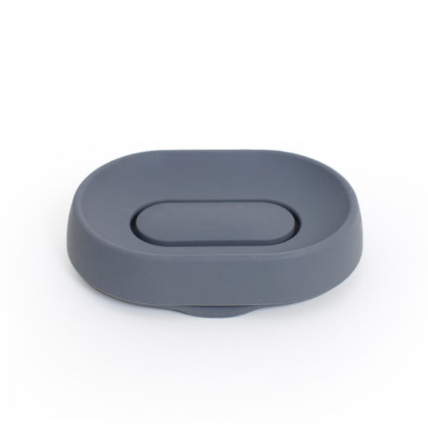 263166 - tvålfat - dold avrinningspip - Soap Saver Flow PLUS - Oval Grafitgrå - Silikon