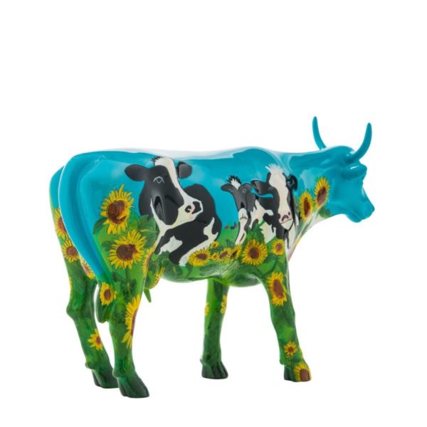 46336 - Cow - barn - cowparade - present - rolig - blå - grön - samlare - West Hartford 2003 - Mary Beth Whalen - kamixa.se