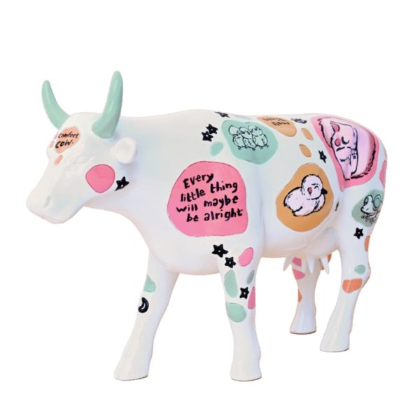 46808 - Comfort Cow Vit - samlarobjekt - present - gåva - kamixa.se - Mary-Anne Hampton