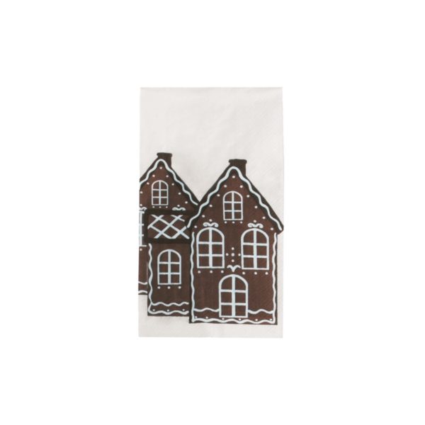 Servett – Pepparkakshus– Storefactory - Mått: 11 x 21 cm - Vikt: 0,04