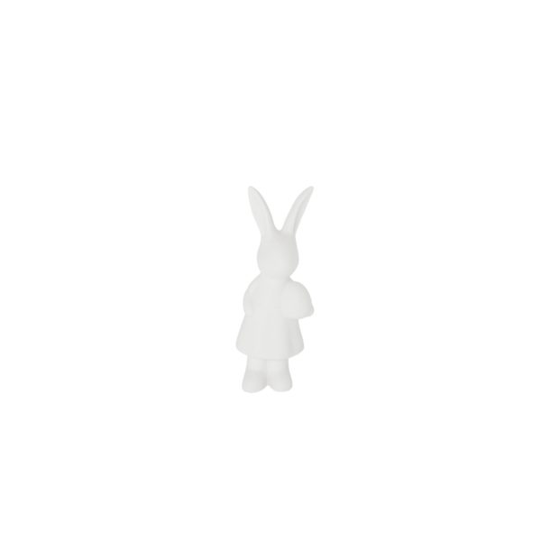 916104 - 916105 - ESTER - dekoration - hare - påskhare - keramik - vit - söt - påskägg - påskdekoration - högtider - pynt