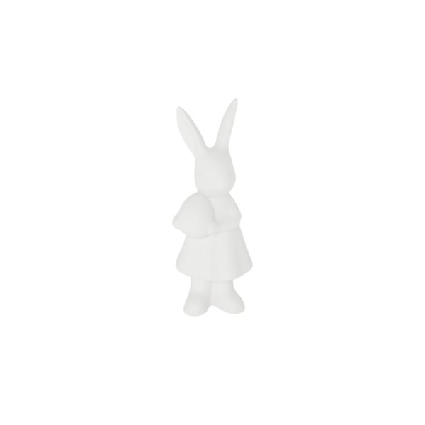 916104 - 916105 - ESTER - dekoration - hare - påskhare - keramik - vit - söt - påskägg - påskdekoration - högtider - pynt