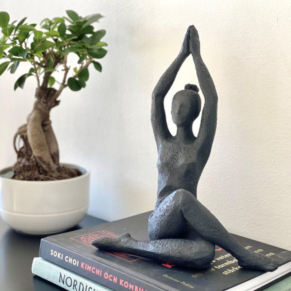 Figur - Staty - Yoga - Yogi - Pilates - Prydnad - Figurin