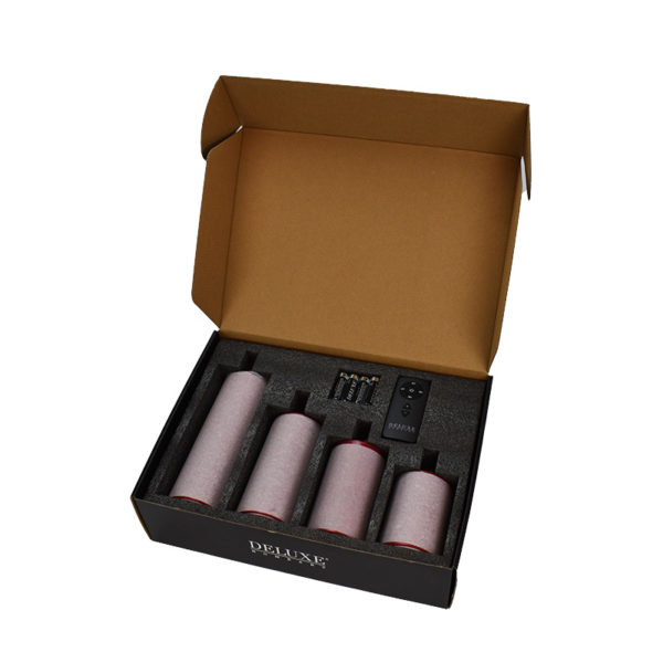 Giftbox - RF-giftbox-0003 - röd - LEDljus - förpackning