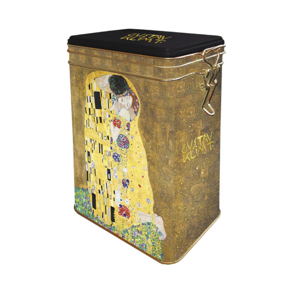 Plåtburk - Spännlock - Kidek - Gustav Klimt - Kyssen - förvaring - burk - låda