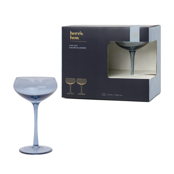 HHC107EU - 840214816710 - drink - glas - blå - räfflade - ribbade - 2st - set om 2 - Here´s how - Kamixa.se - present - kalas - julklapp - morsdag - farsdag - servering