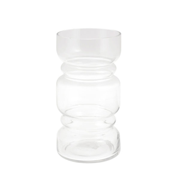 312020 - Herresta - vas - kamixa.se - storefactory - hög vas - maffig - blommor - inredning - glas - clear