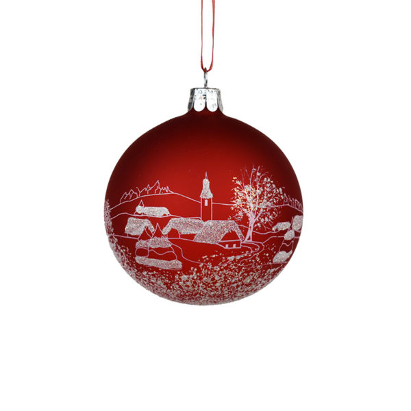 röd-kula - julkula - julpynt - julprydnad - julens alla färger - julkänsla