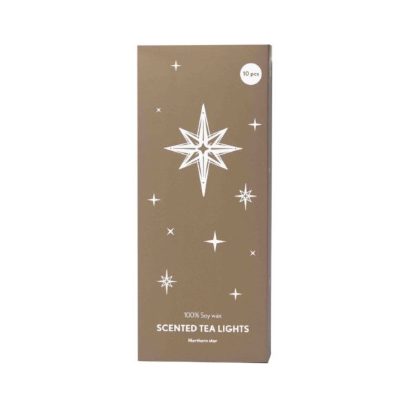 LN845 - Värmeljus - sparkling mint - pluto design - northern star