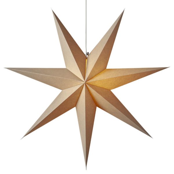 502-56 - adventsstjärna - kamixa.se - Star trading - belysning - inred julen - papper - Beige