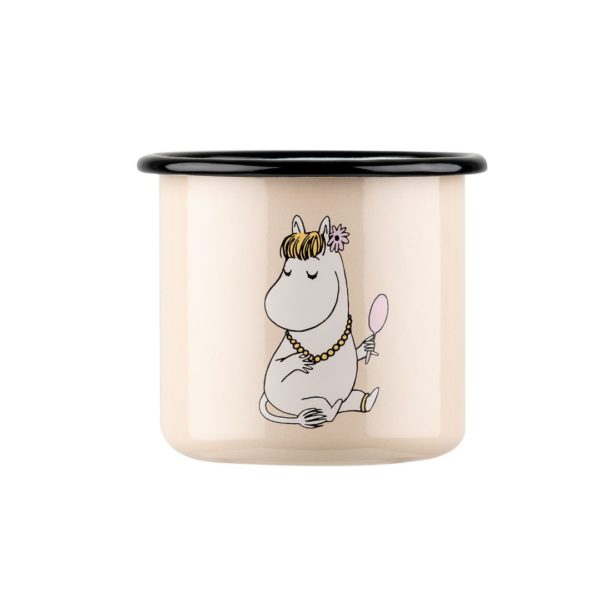 9 Moomin by Muurla Retro Snorkmaiden enamel mug 3,7dl 1701-037-09 6416114968305