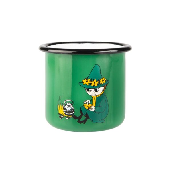 25 Moomin by Muurla Retro Snufkin enamel mug 3,7dl 1701-037-02 6416114965083