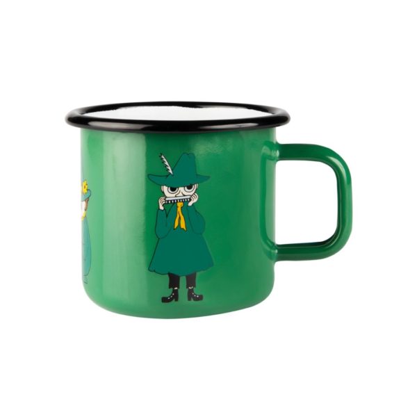 25 Moomin by Muurla Retro Snufkin enamel mug 3,7dl 1701-037-02 6416114965083