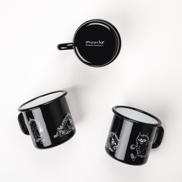 22 Moomin by Muurla Retro Stinky enamel mug 3,7dl 1701-037-03 6416114966677