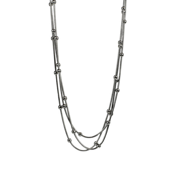 H11C1133 - coal smycken - halsband - stål - silver - accessoarer