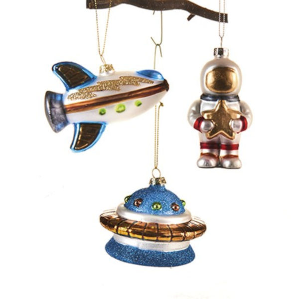 Julgransdekoration - julpynt - rymdfigurer - rymden - julgran - gran - juldekoration - julpynt