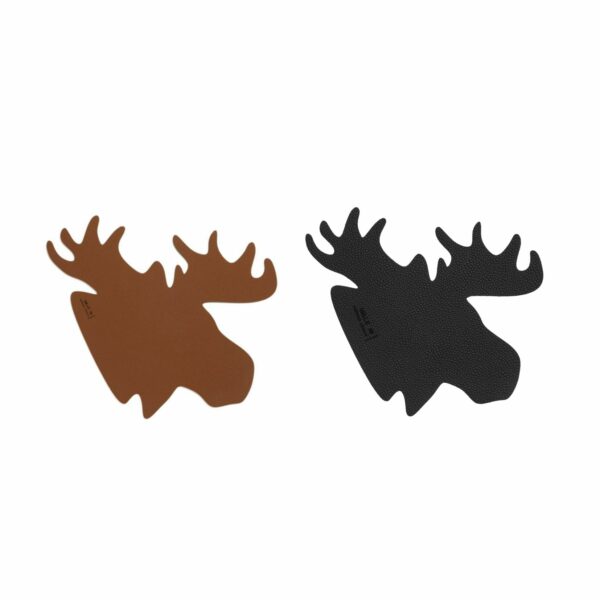 Glasunderlägg - Älg – Flr. Färger