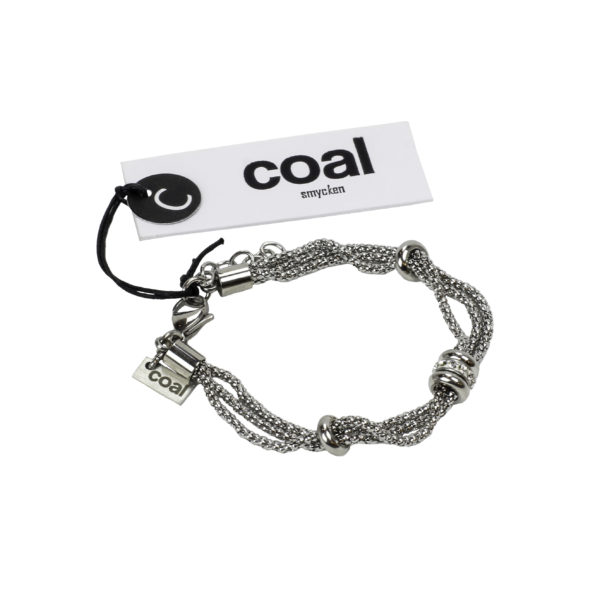 armband - smycken - silver - stål - coal - accessoarer