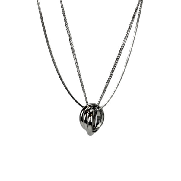 H1101076 - coal smycken - malou - halsband - stål - silver - accessoarer