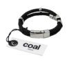 coal smycken - armband - milou - läder- stål - svart - silver