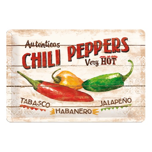 22186-platskylt-chili-peppers-nostalgicartmerchandise-retroskylt-nostalgiskylt