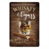 22257-platskylt-whiskey-20x3-cigar-gerrklubb-retrodesign-nostalgikänsla-plåtskylt-för-herrar