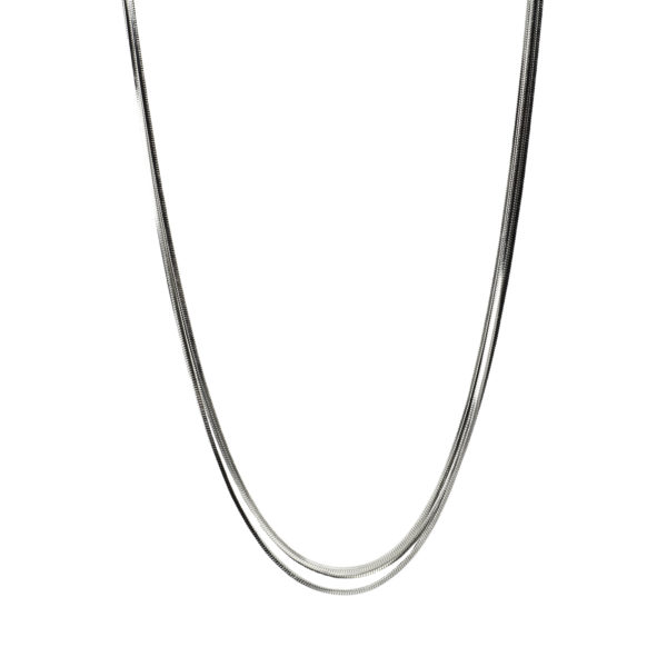 H1101124 - coal smycken - halsband - stål - silver - accessoarer